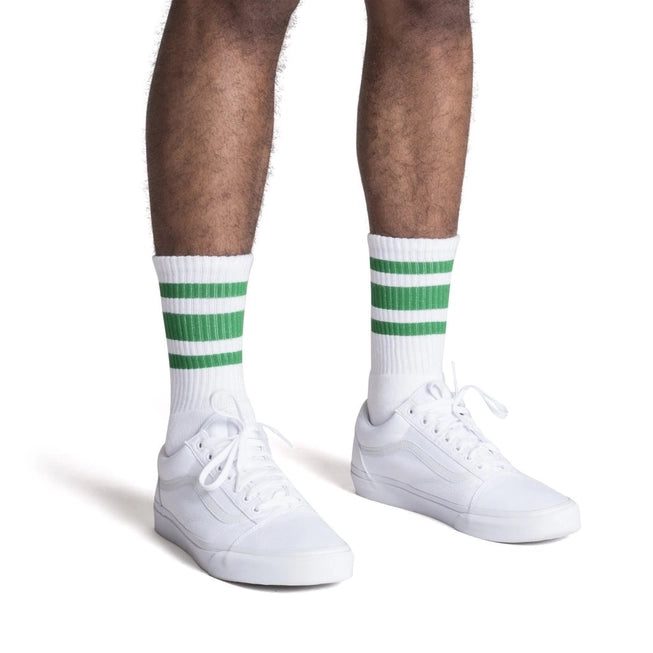 SOCCO CREW GREEN STRIPE