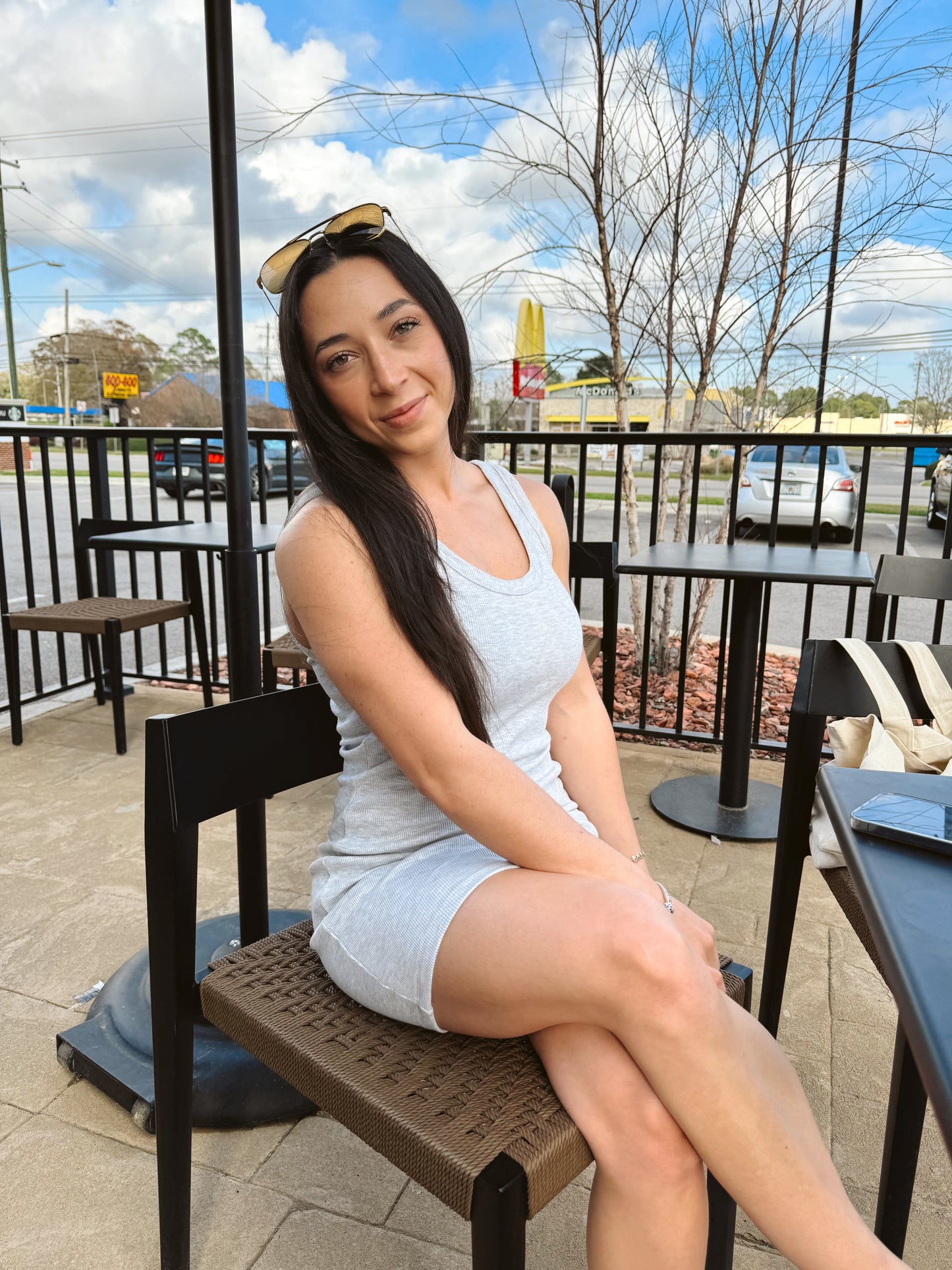 RIBBED MINI TANK DRESS