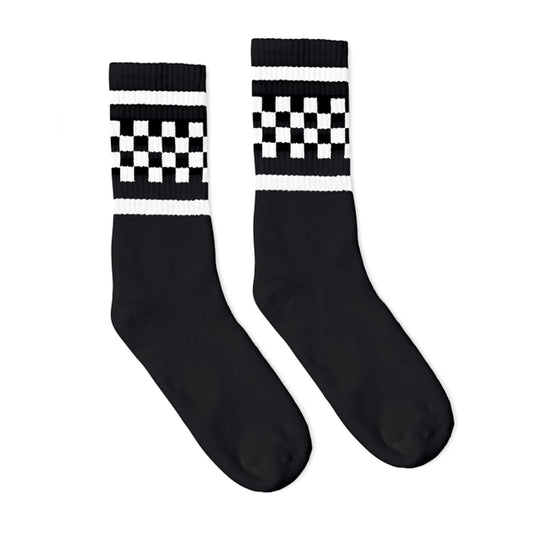 SOCCO CHECKERED CREW BLACK