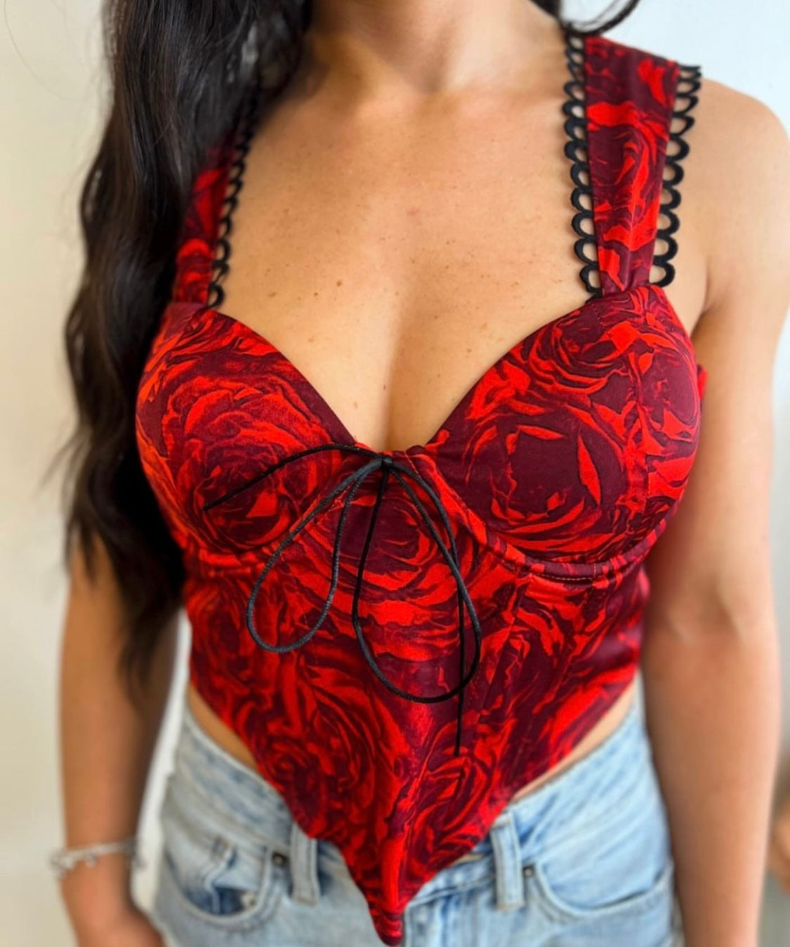 ROSE CORSET TOP