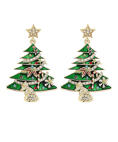 CHRISTMAS TREE EARRINGS