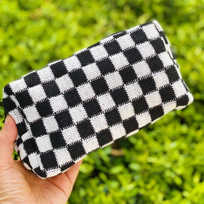 CHECK YOURSELF COSMETIC BAG