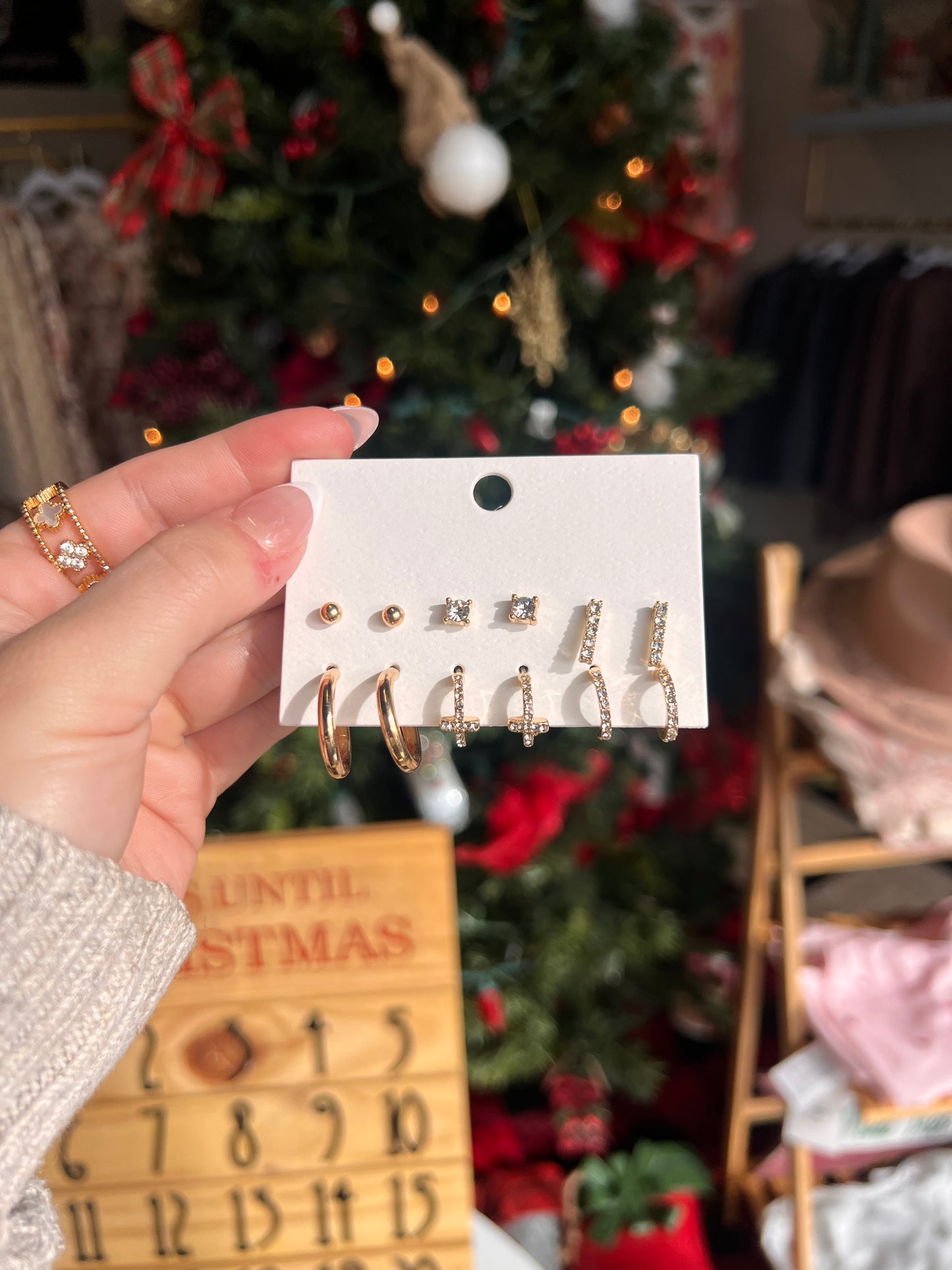 HOOPS & STUDS SET OF 6