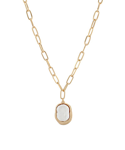 PEARL PENDANT CHAIN NECKLACE
