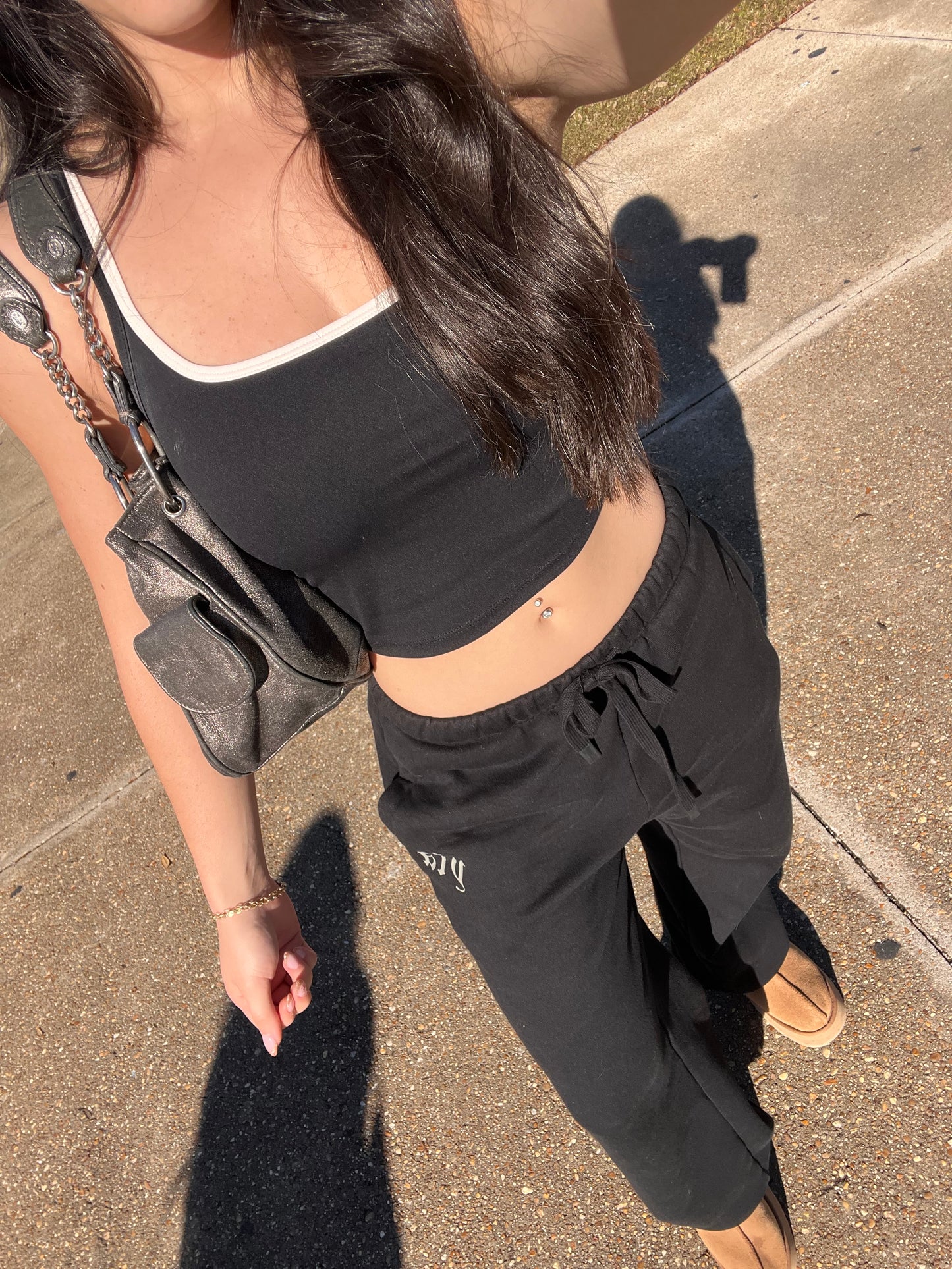 TWO TONED LAYERED CAMI TOP