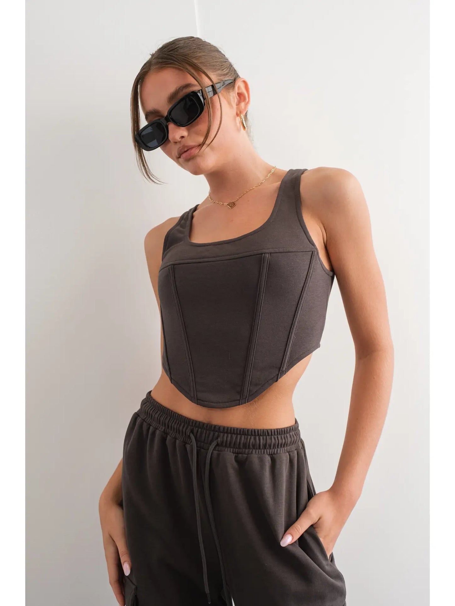 FRENCH TERRY CORSET