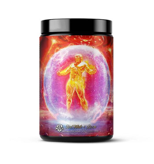 ORANGE MAN BAD RED, WHITE & BOOM PRE-WORKOUT - MERICA LABZ