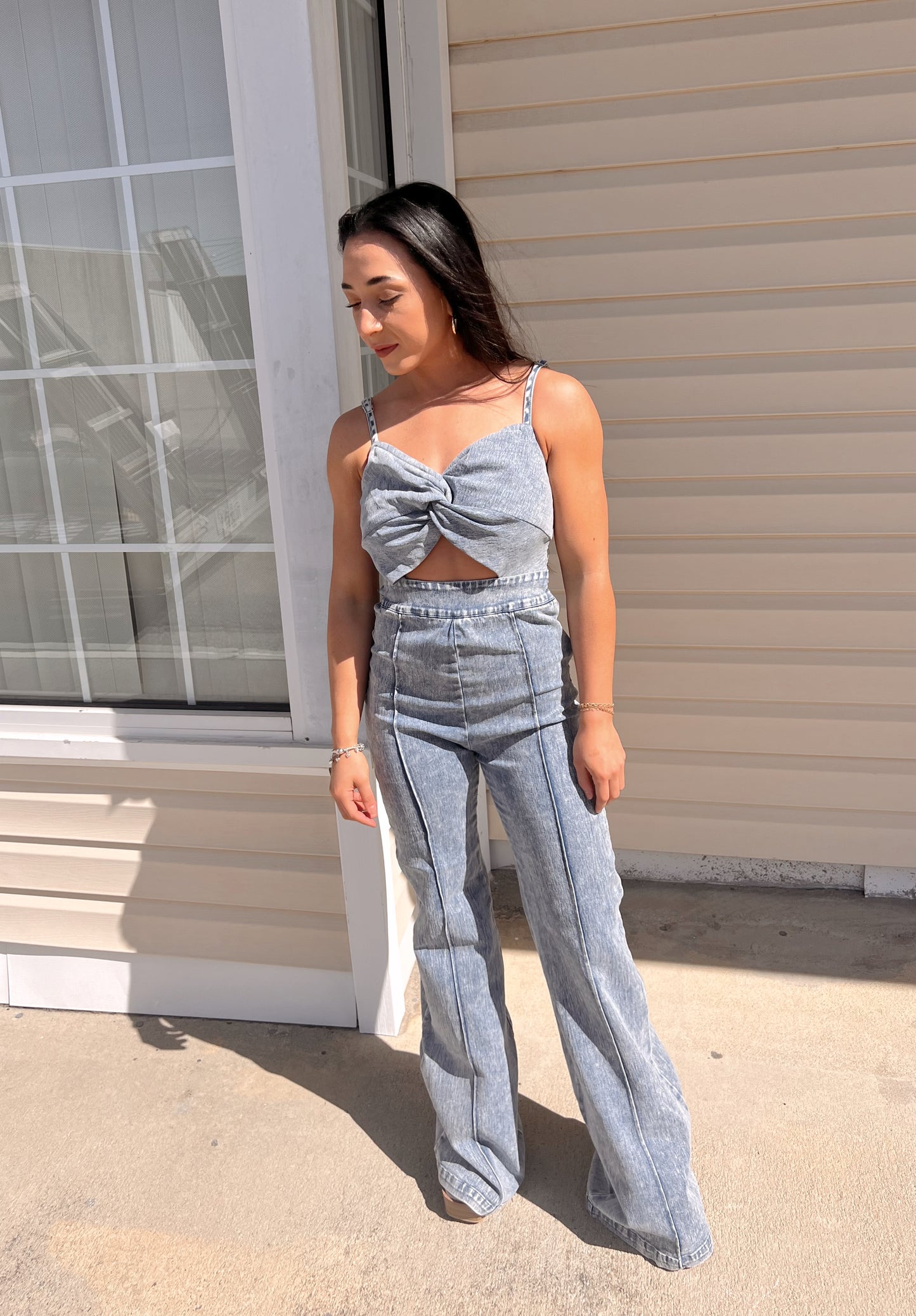 BLVD DENIM JUMPSUIT