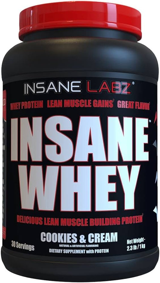 INSANE WHEY COOKIES AND CREAM 2LB- INSANE LABZ