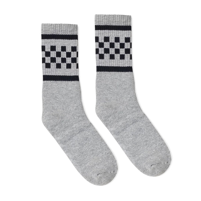 SOCCO CHECKERED CREW GREY