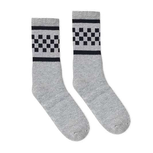 SOCCO CHECKERED CREW GREY