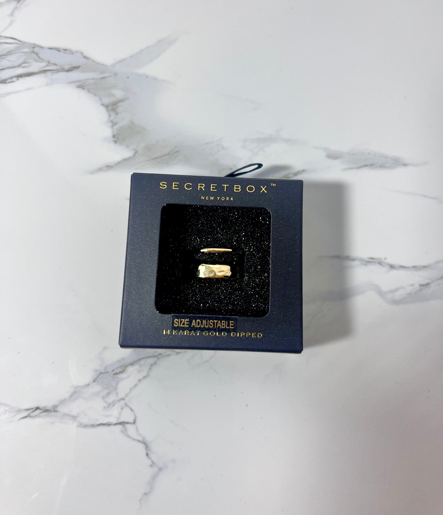 DOUBLE LAYERED GOLD RING