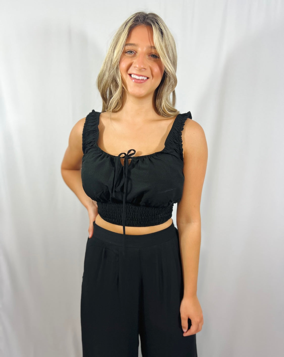 GOOD GIRL TIE-FRONT