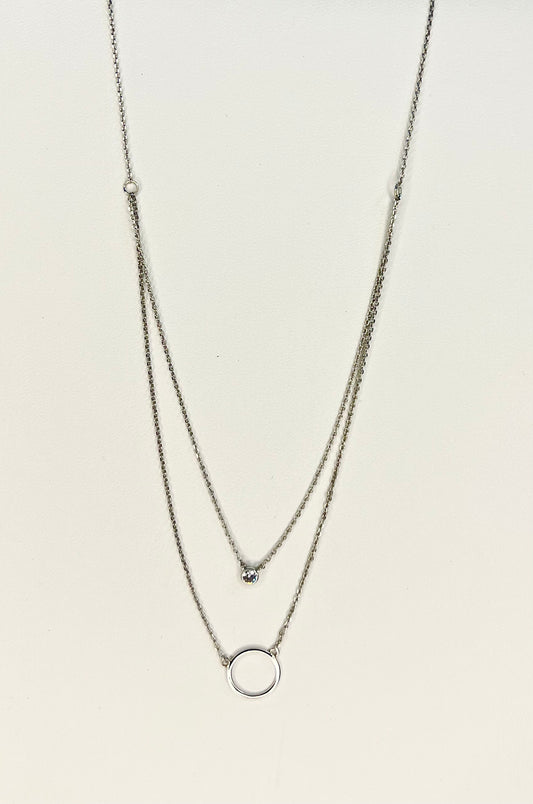 CIRCLE LAYERED NECKLACE