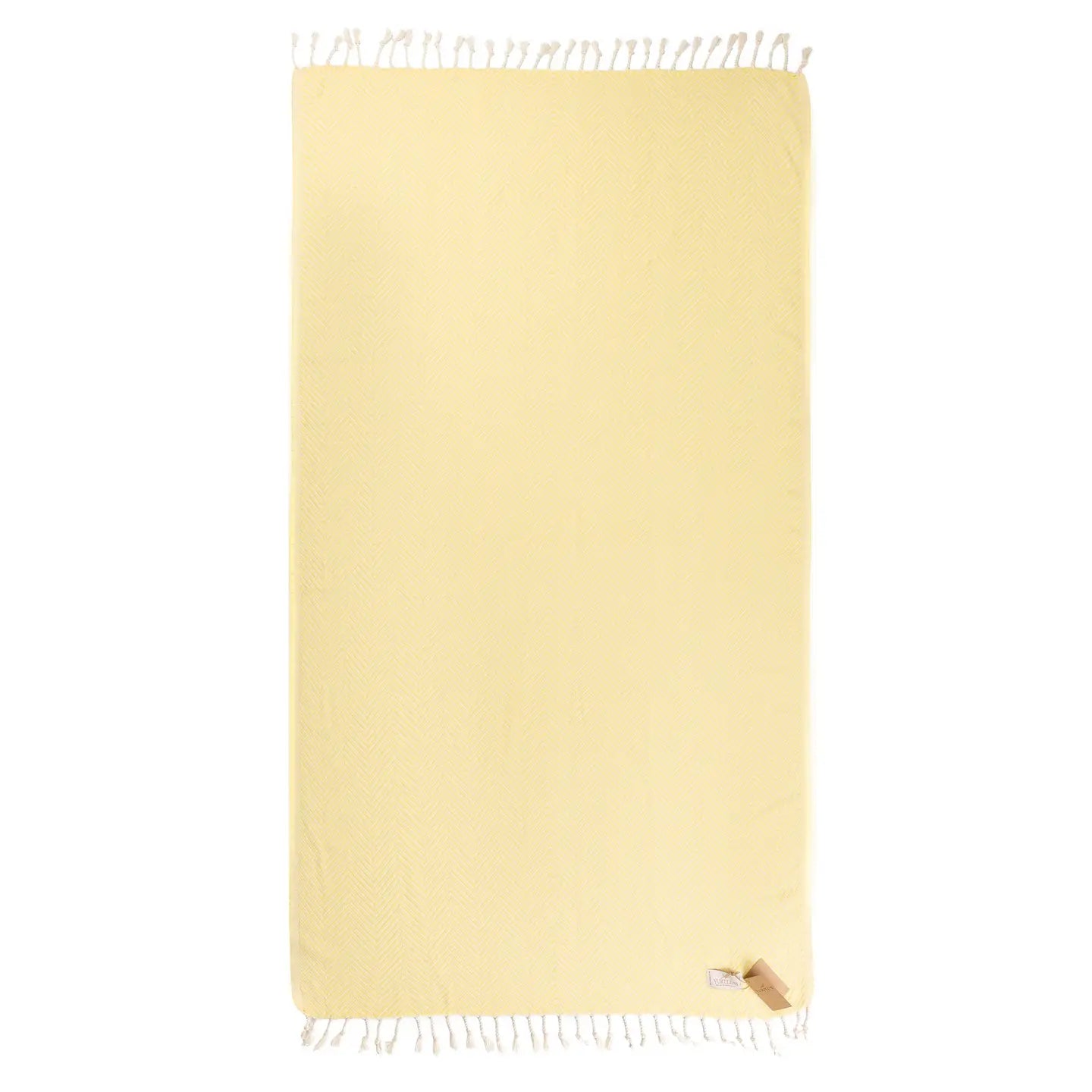 Sunset Drape – Yurtlu’s Elegance Turkish Towel - Yellow