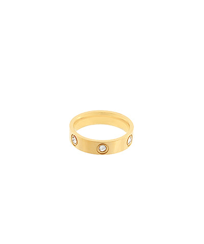 GOLD CRYSTAL RING