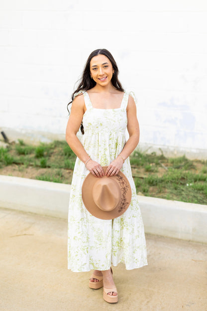 OLIVE GARDEN MIDI DRESS