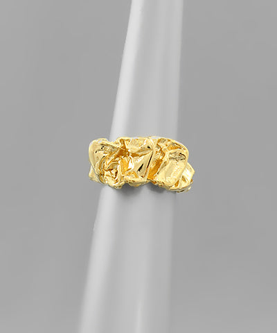 GOLD TEXTURED RING