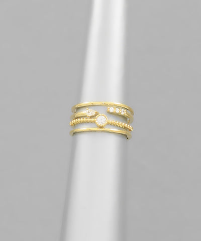 GOLD ARROW RING