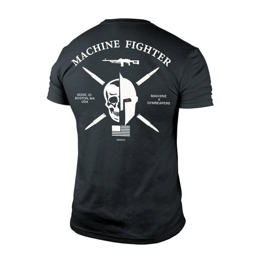 7.62 MACHINE FIGHTER TEE - CHARCOAL