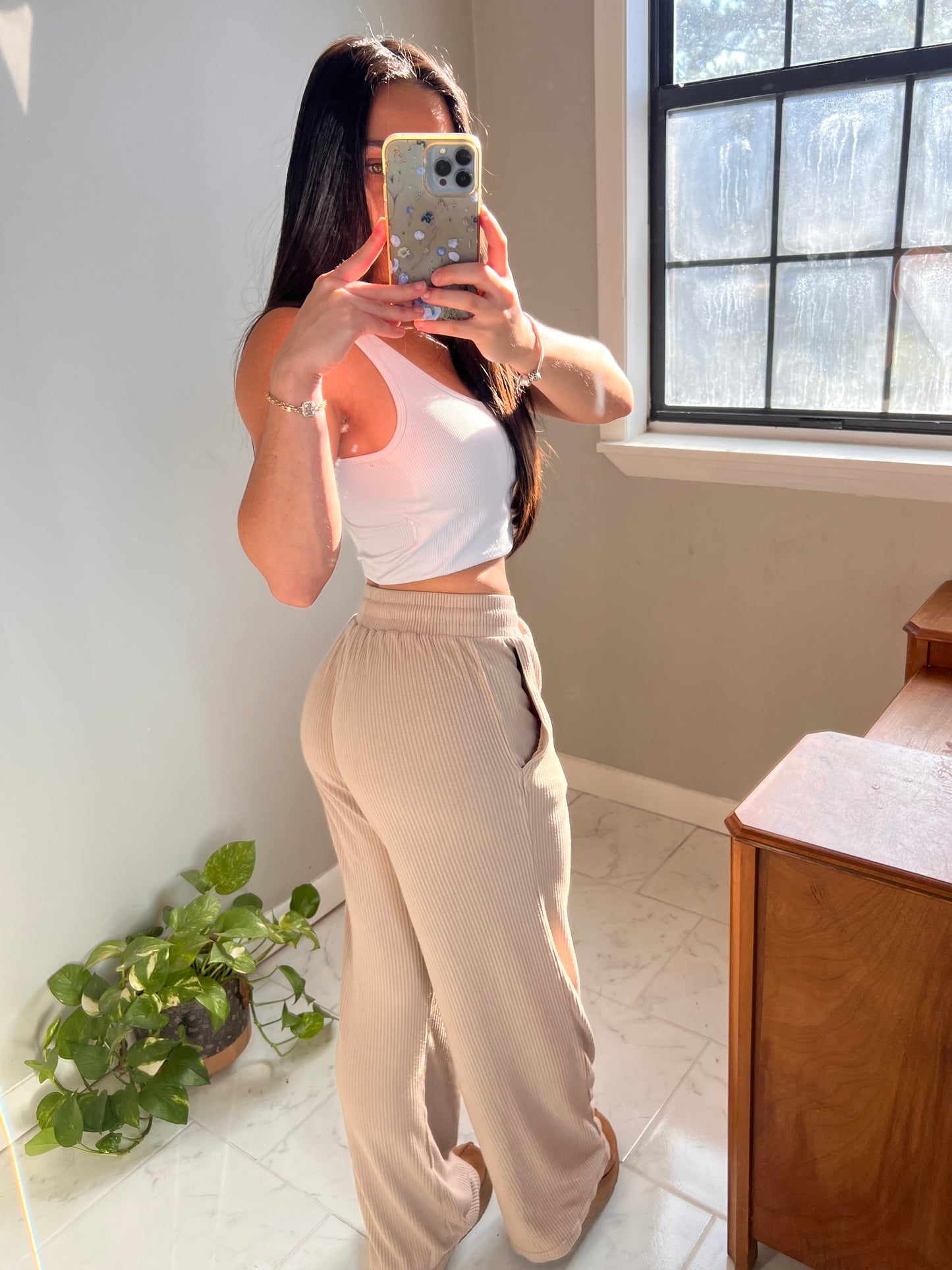 LAZY DAISY WIDE LEG PANTS