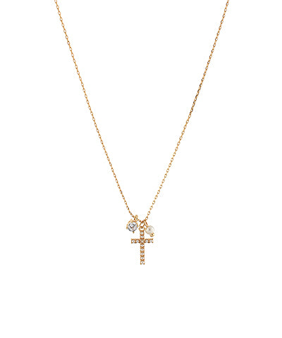 PAVE CROSS NECKLACE