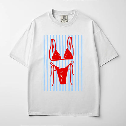 BATHING SUIT GRAPHIC TEE