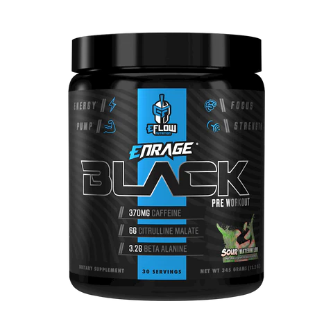 SOUR WATERMELON ENRAGE BLACK PREWORKOUT