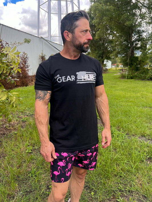 THE GEAR HUB TEE BLACK