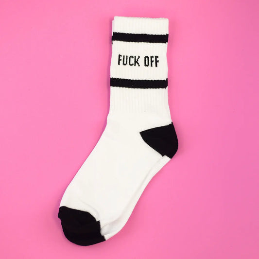 F OFF CREW LENGTH SOCKS