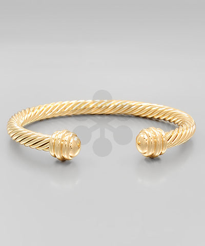 TEXTURED METAL CUFF BRACELET