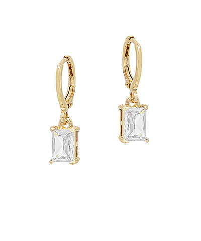 SQUARE CRYSTAL DANGLE HUGGIES