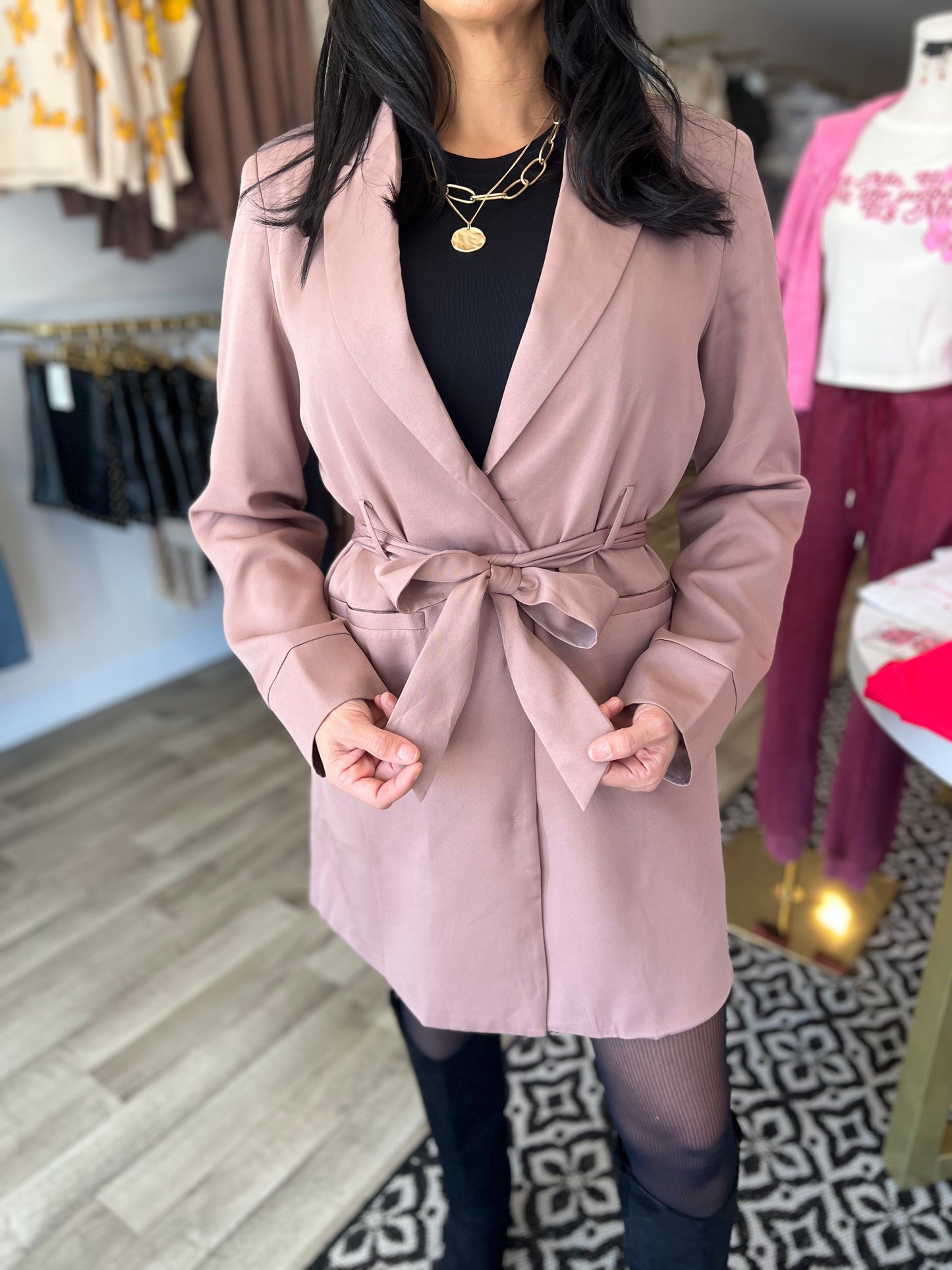 OVERSIZED BLAZER -MOCHA