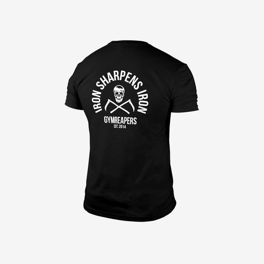 GYMREAPERS IRON TEE - BLACK/WHITE