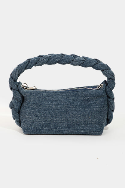 DENIM BRAID HANDBAG