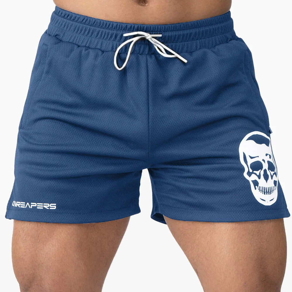 GYMREAPERS MESH TRAINING SHORTS | NAVY