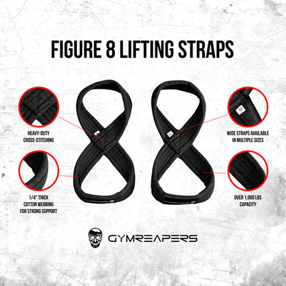 GYMREAPERS FIGURE 8 LIFTING STRAPS