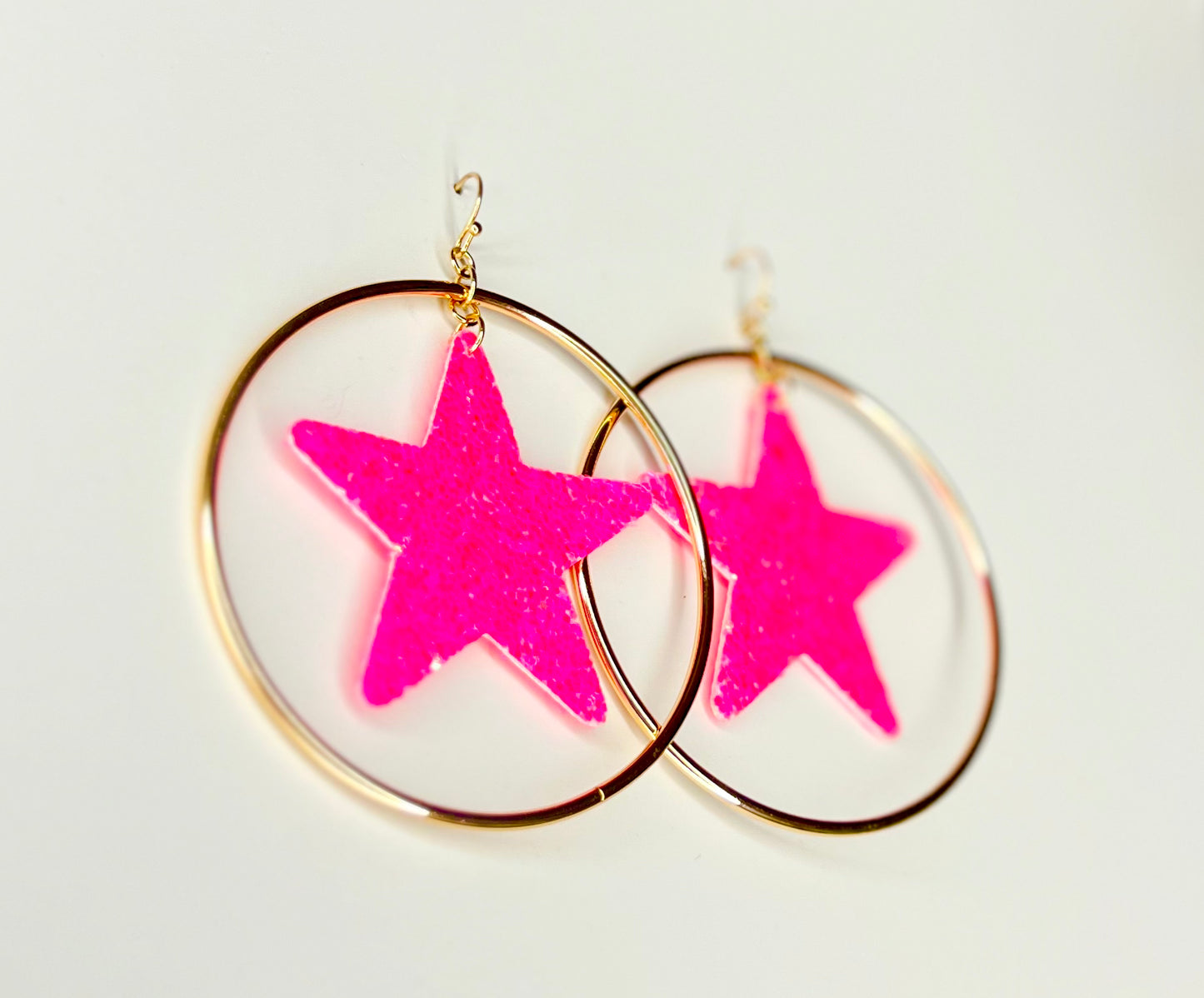 PINK STAR HOOPS