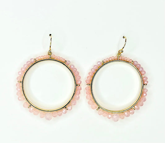PINK BEAD DANGLE
