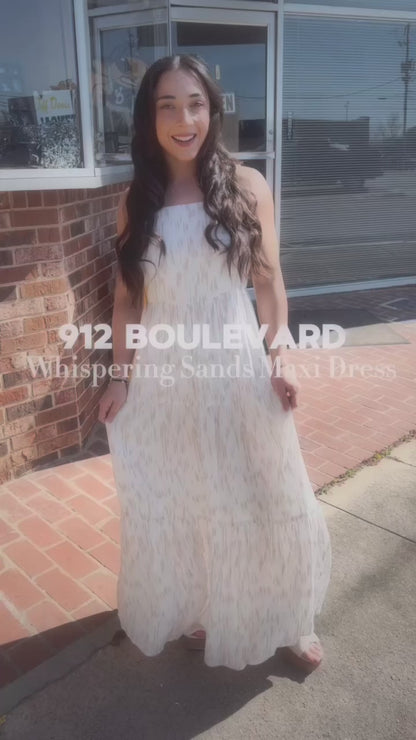 WHISPERING SANDS MAXI DRESS